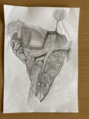 rysunek przedstrawia ziemię w formie serca ludzkiego